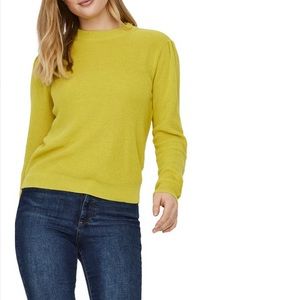 Chartreuse knit sweater